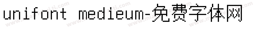 unifont medieum字体转换